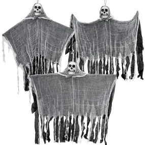 3 Pcs Hanging Skeleton Halloween Decorations