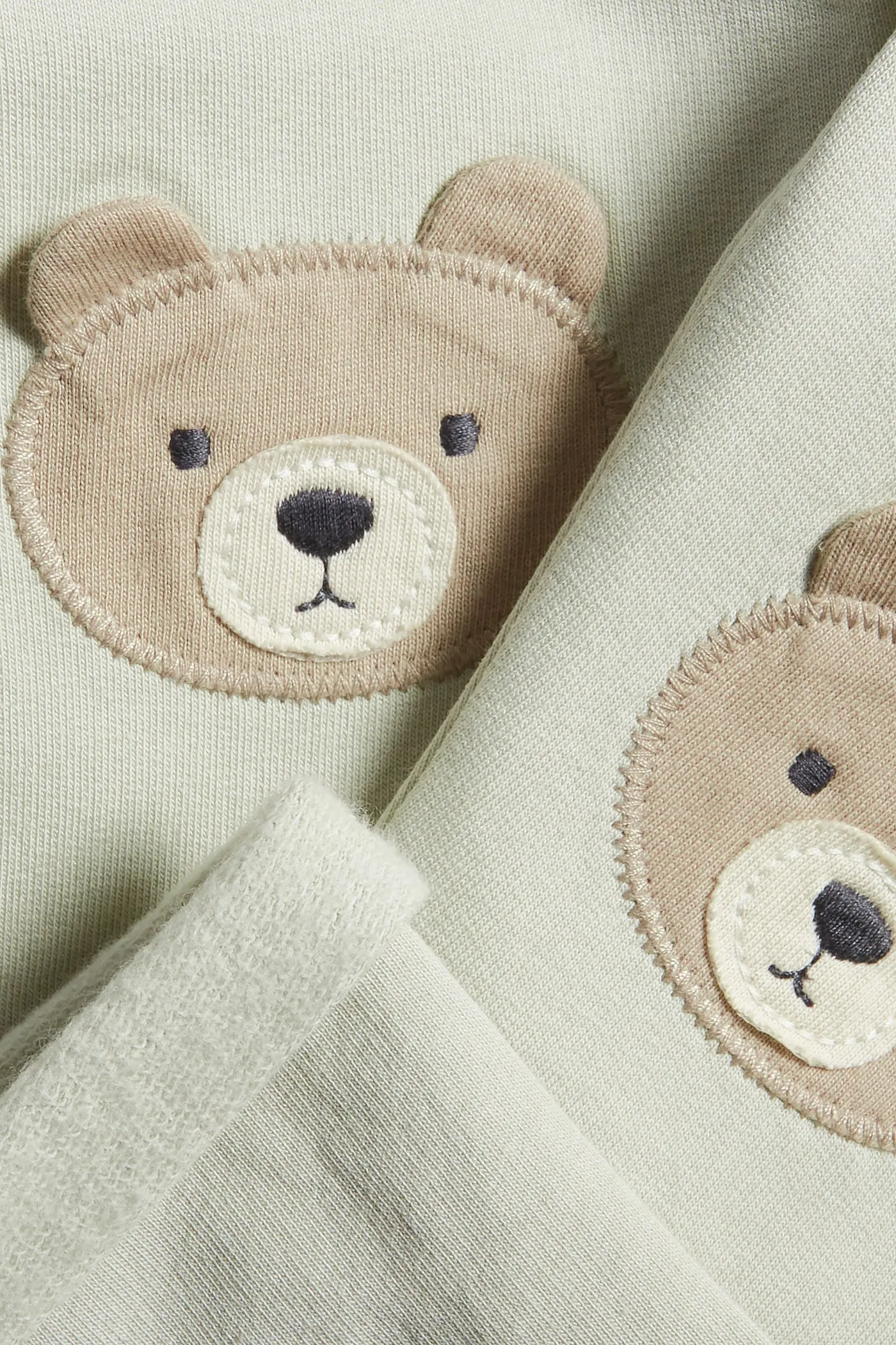 Baby green/grey warming leggings