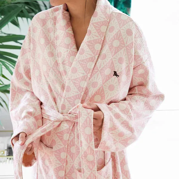 Bath Robe - Diamond Pink