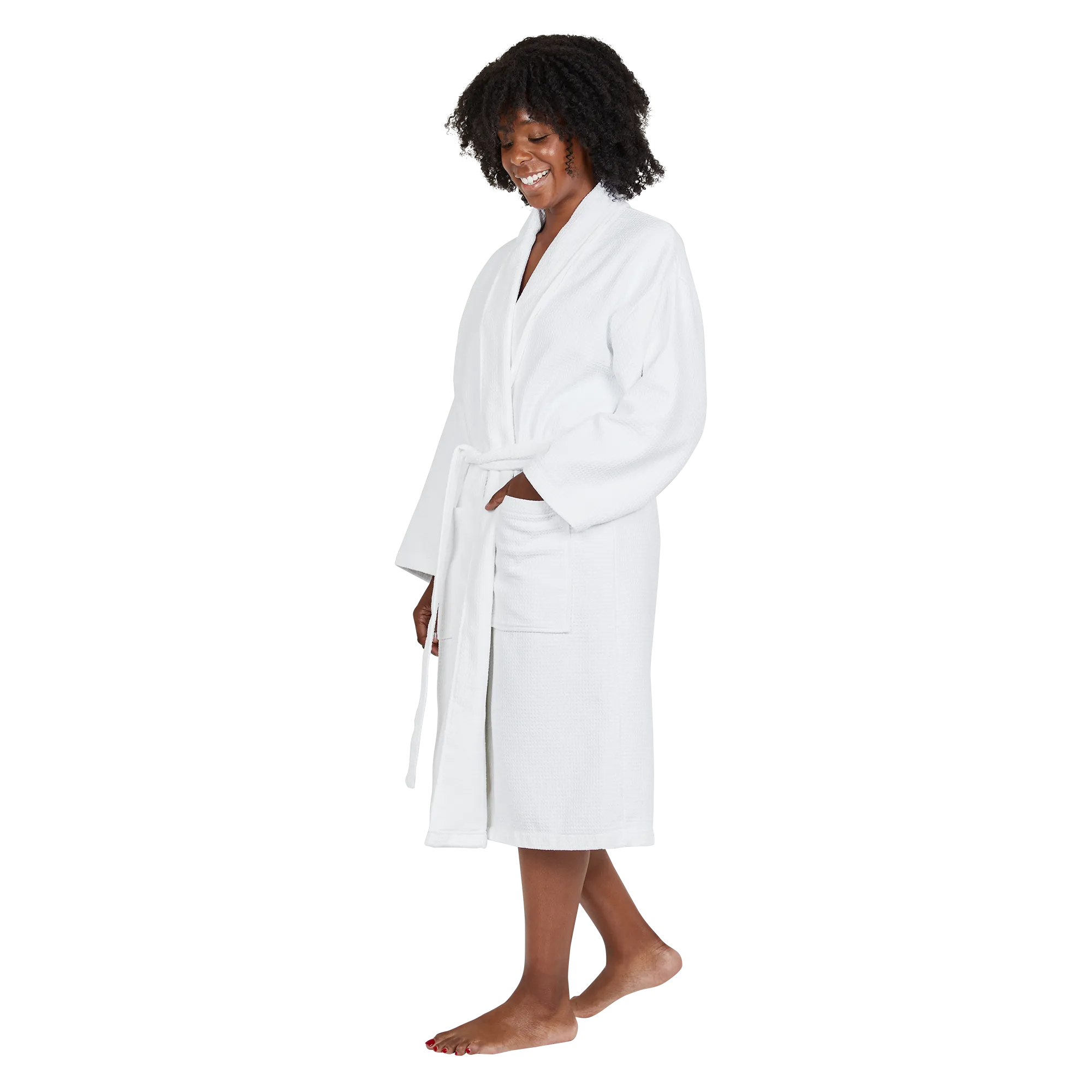 Bath Robe Set - Crystal White