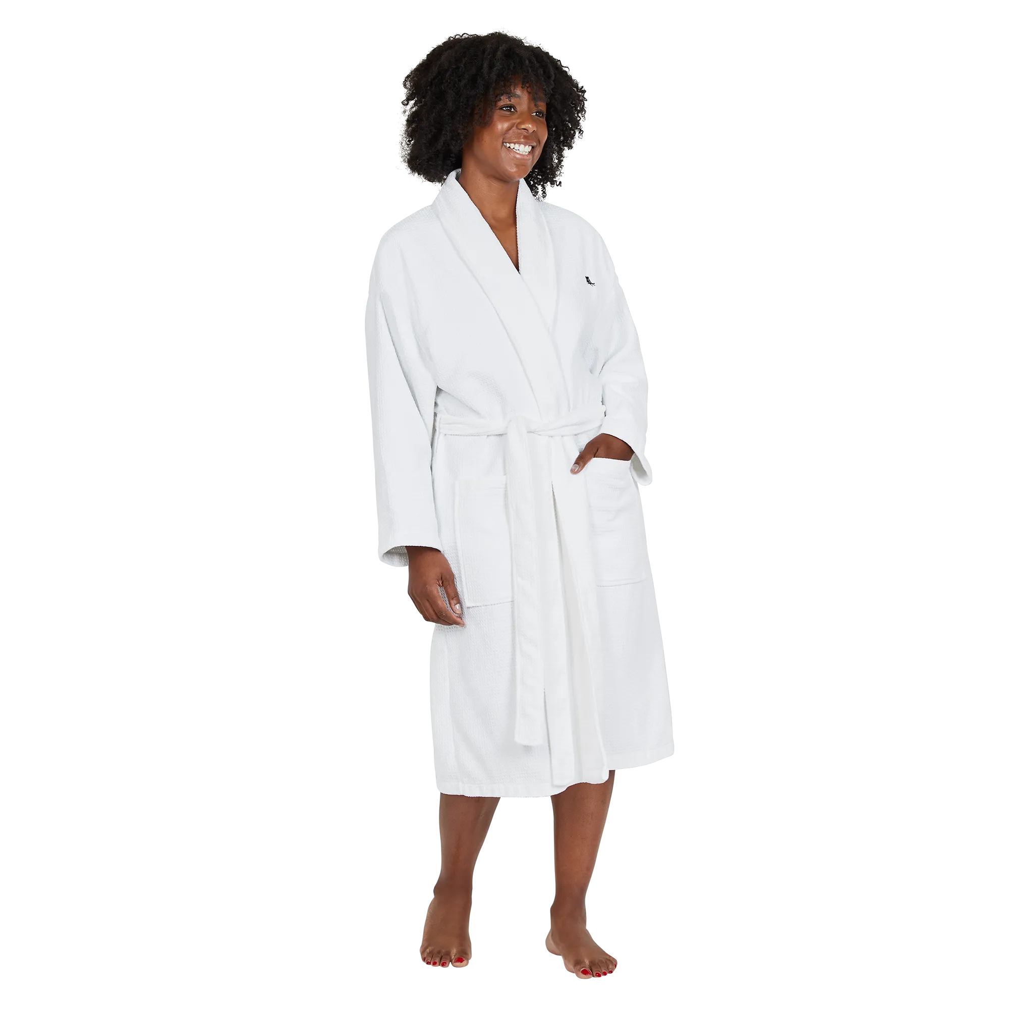 Bath Robe Set - Crystal White