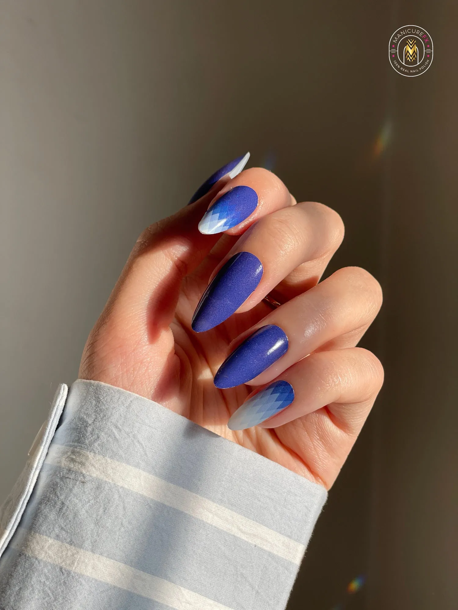 Blue Nail Designs - Marina Mirage - Nail Wraps (Standard)