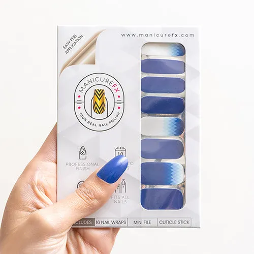 Blue Nail Designs - Marina Mirage - Nail Wraps (Standard)
