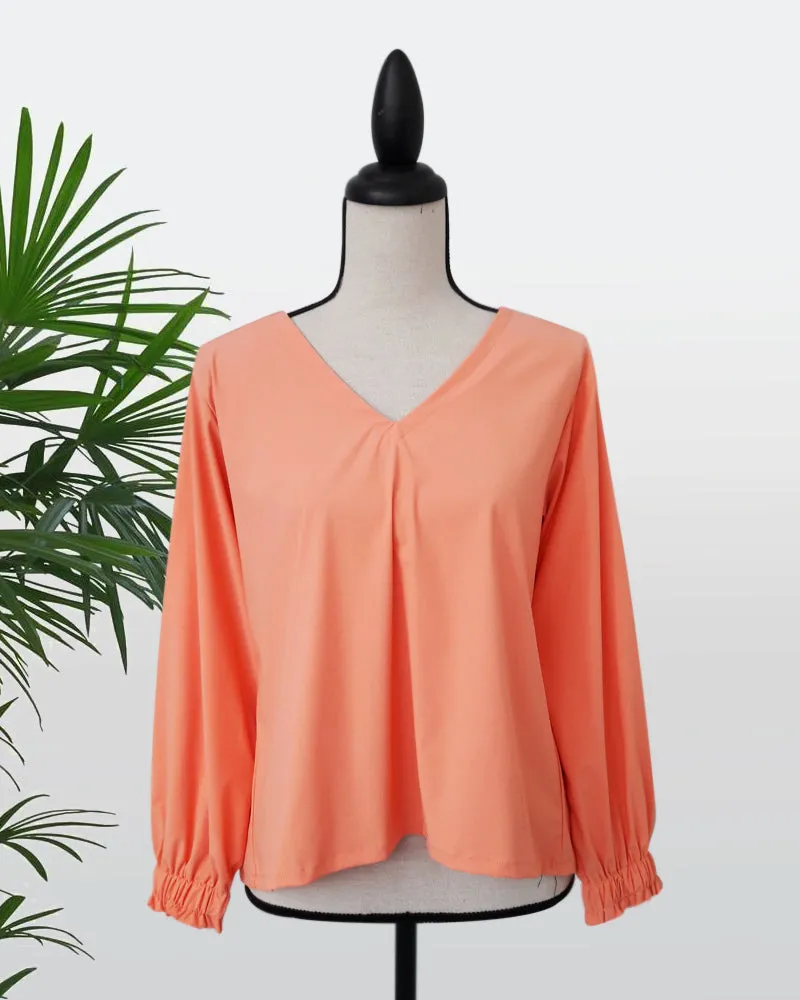 Bryce Long Sleeves Cotton Top