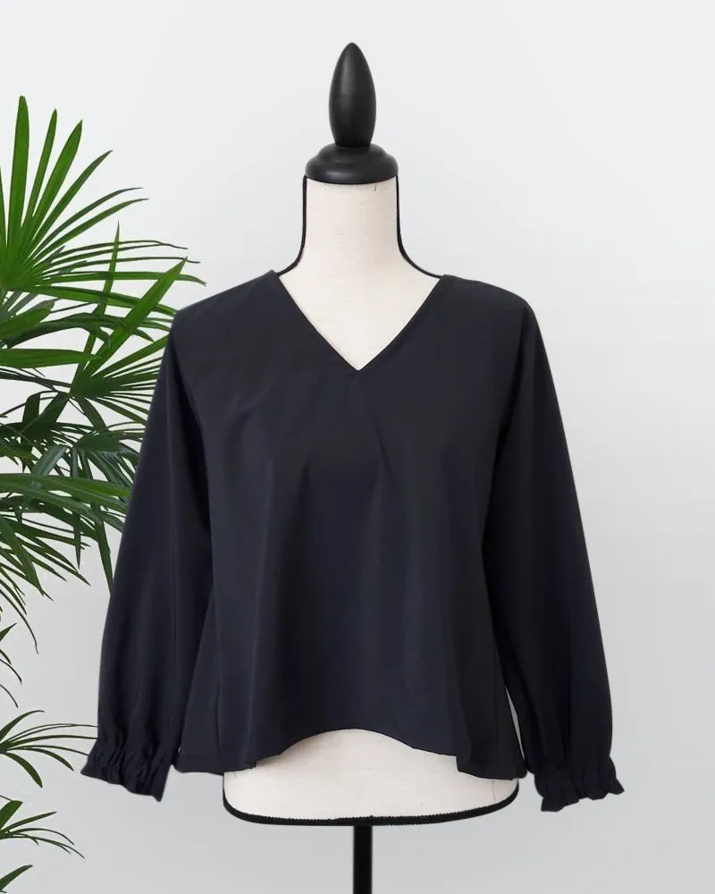 Bryce Long Sleeves Cotton Top