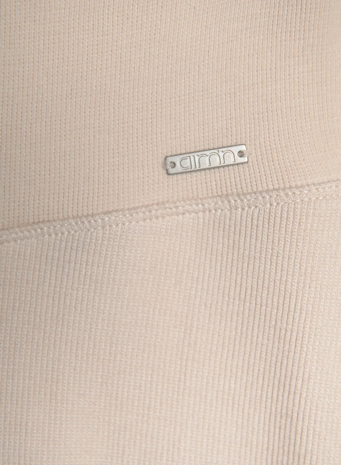 Café Au Lait Ribbed Wool Leggings