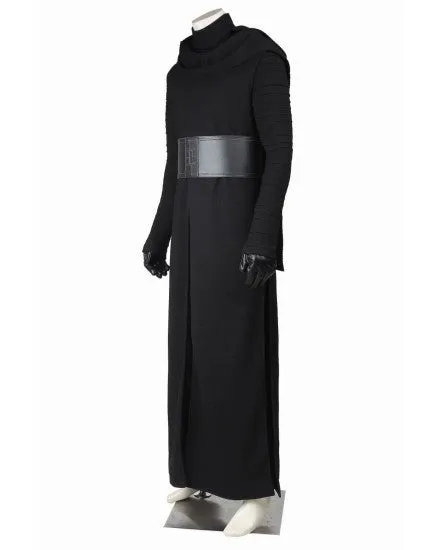 Cheap Star Wars: The Force Awakens Kylo Ren Costume Men's Halloween Gown Black