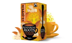 Clipper Restoring Roots Ginger & Turmeric Organic Tea 20 Bags