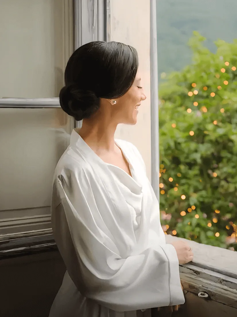 Elegant Robe Dress & Pajama Set Bridal