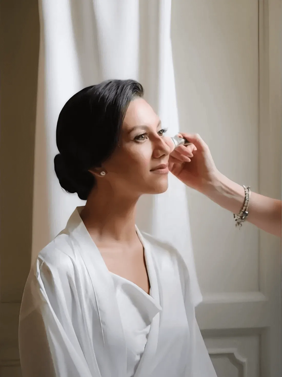 Elegant Robe Dress & Pajama Set Bridal