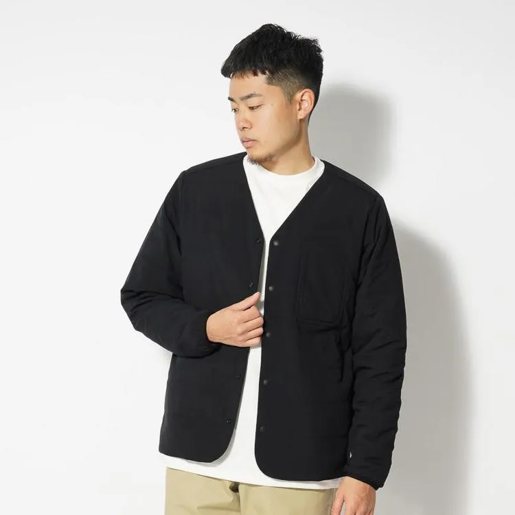 Flexible Insulated Cardigan in Black