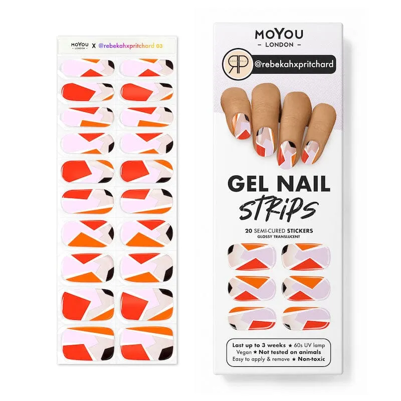Gel Nail Strip ★ @rebekahxpritchard 03
