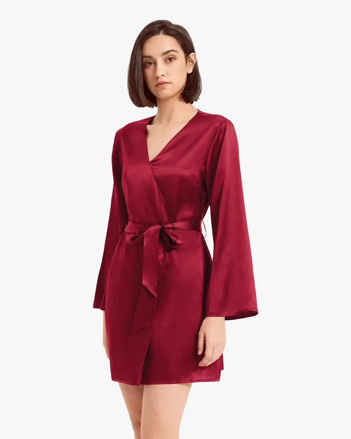 His & Hers Silk Smooth Robes Claret