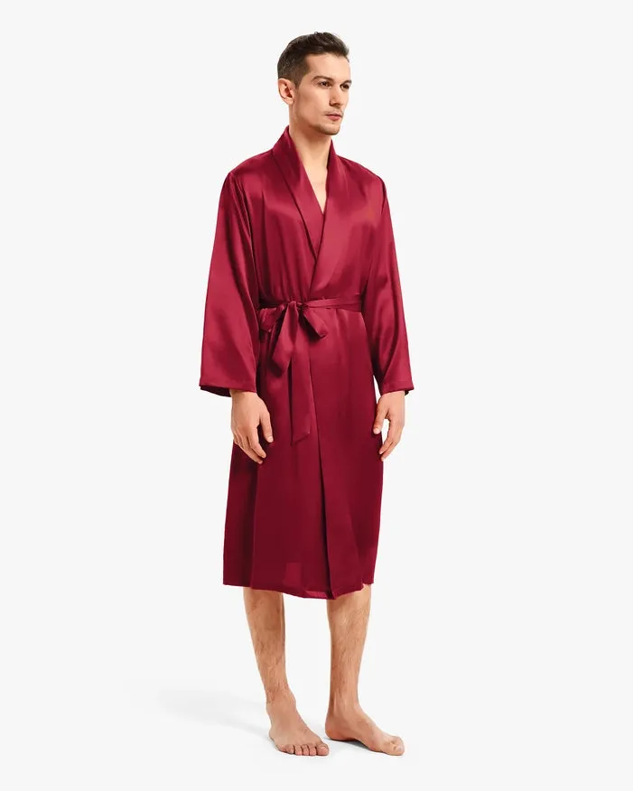 His & Hers Silk Smooth Robes Claret