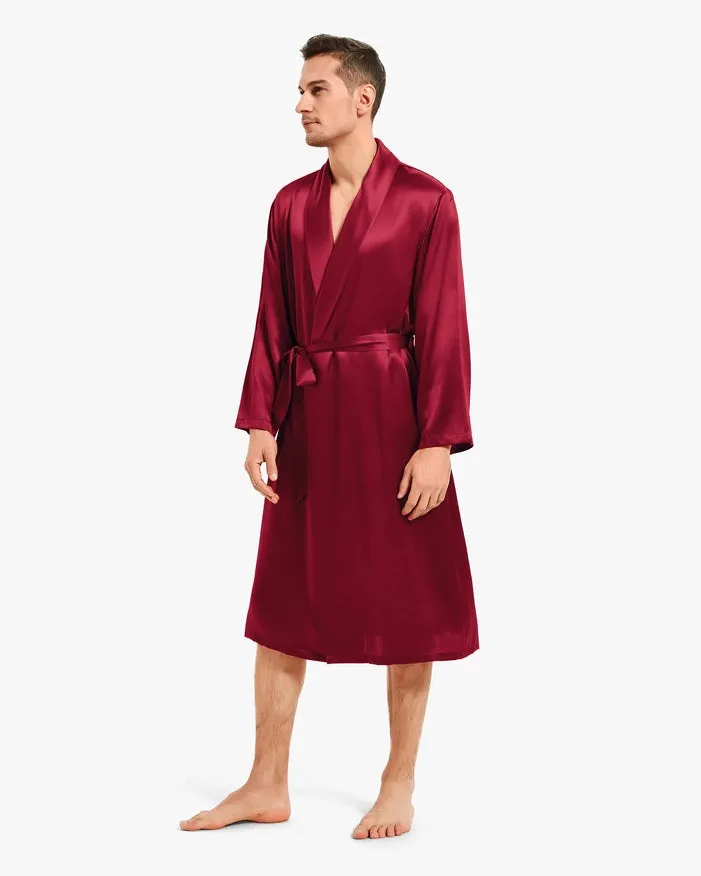 His & Hers Silk Smooth Robes Claret