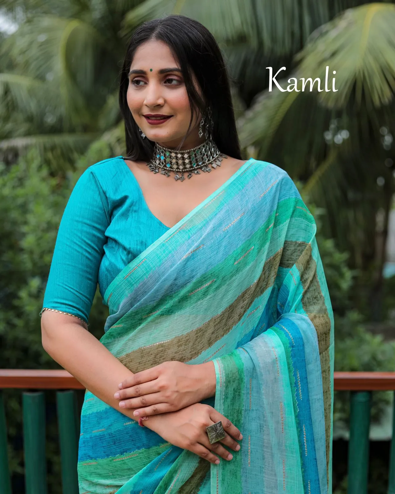 Kamli Chiffon Silky Saree