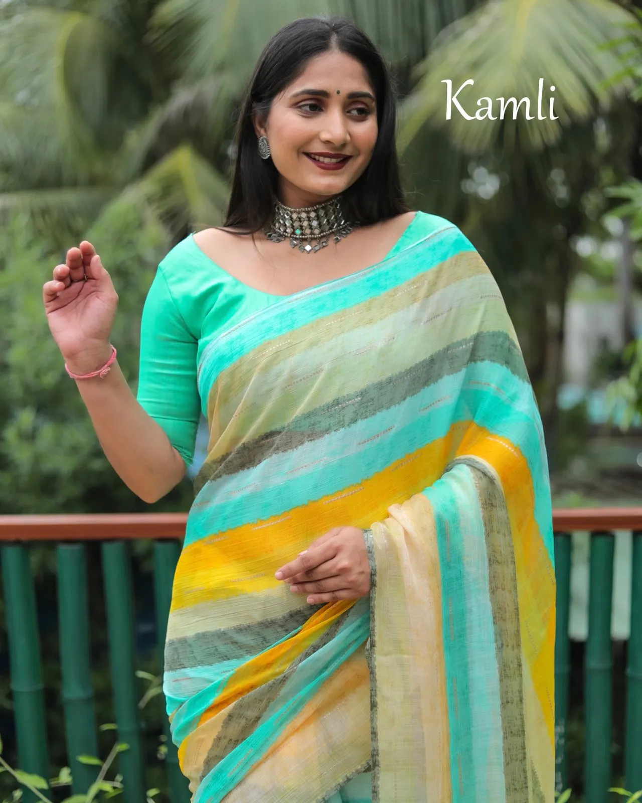 Kamli Chiffon Silky Saree