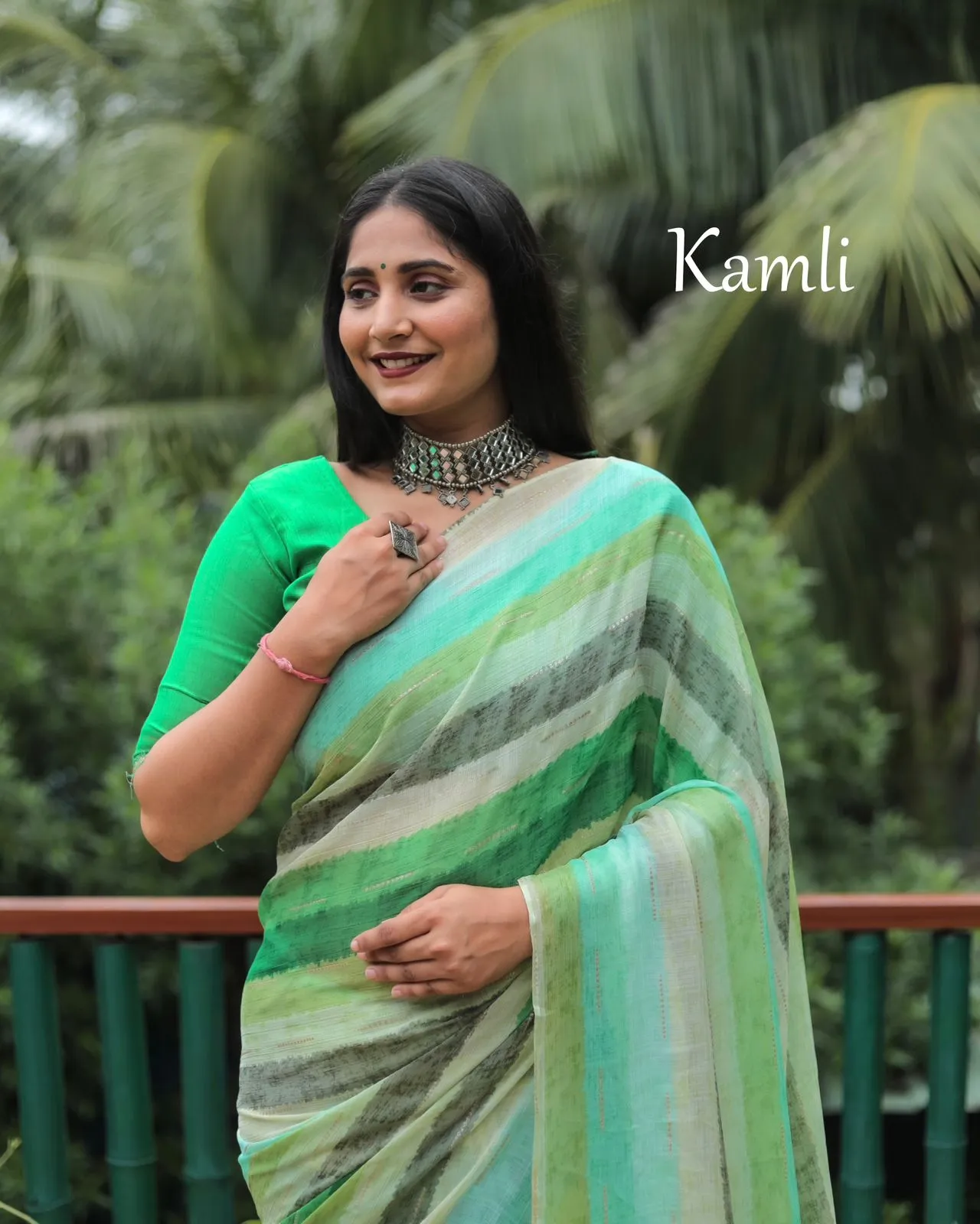 Kamli Chiffon Silky Saree