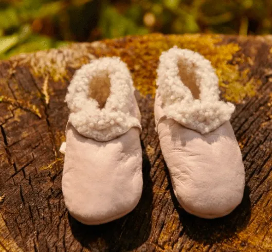 Lambskin Booties - Rosebud