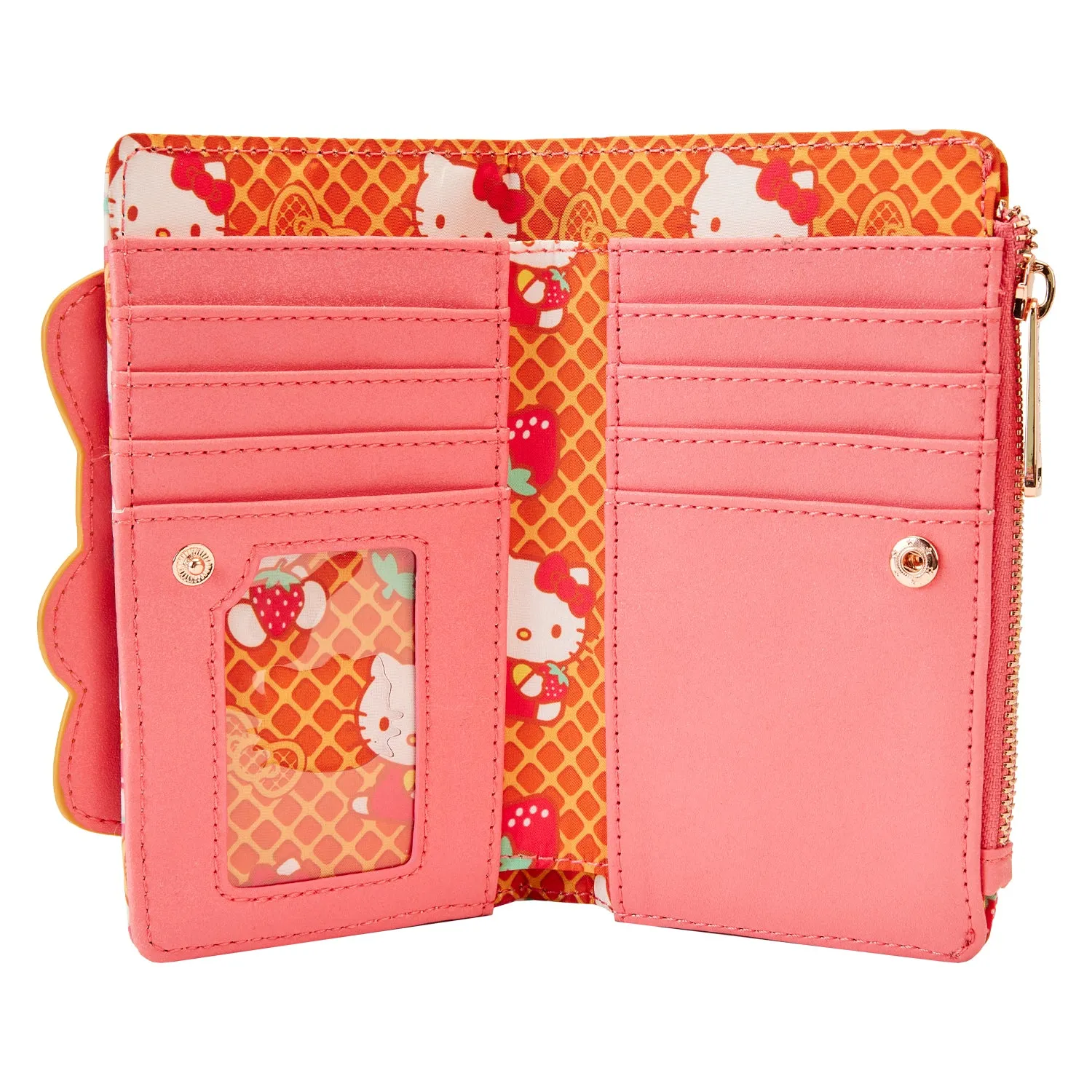 LF Sanrio Hello Kitty Breakfast Waffle Flap Wallet
