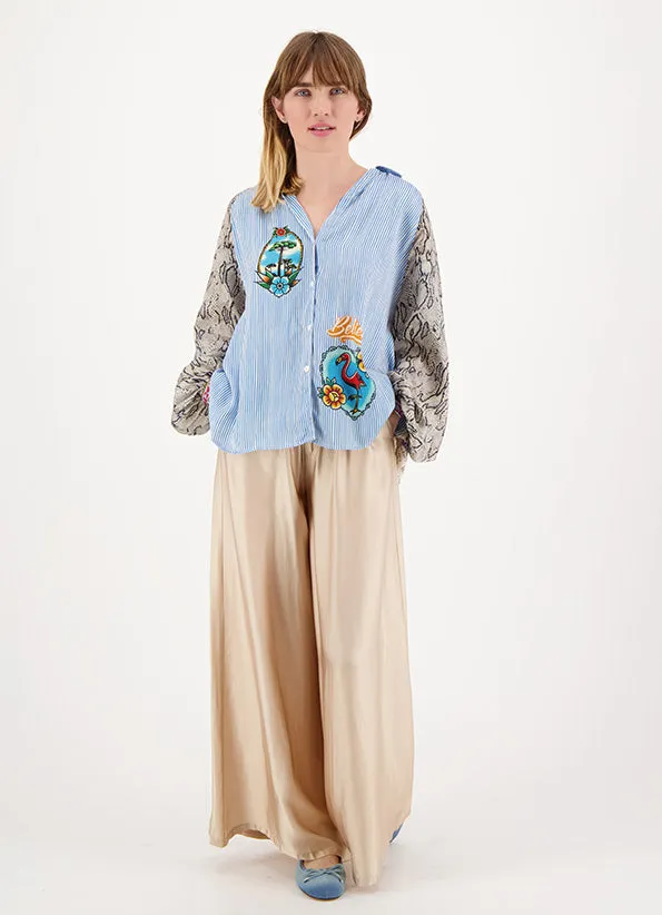Me369 Adrianna Snake Blouse