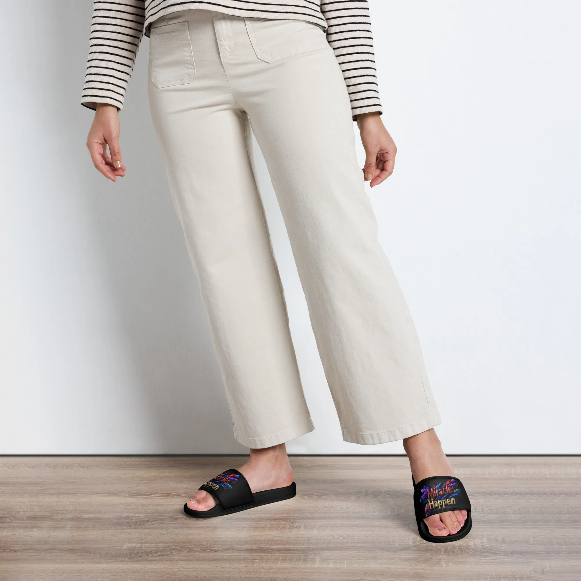 Miracles Happen: Bold Beginnings Women's slides
