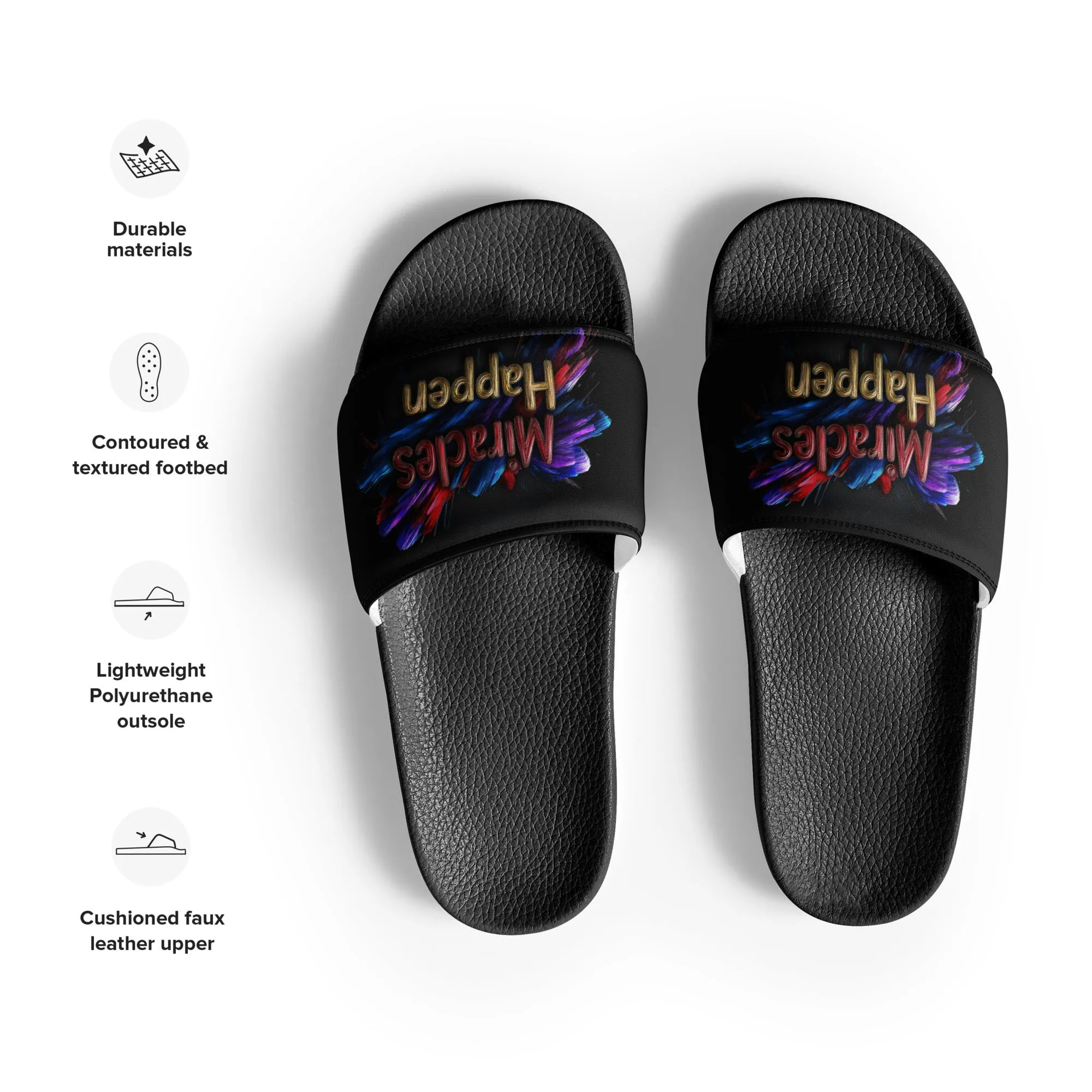 Miracles Happen: Bold Beginnings Women's slides