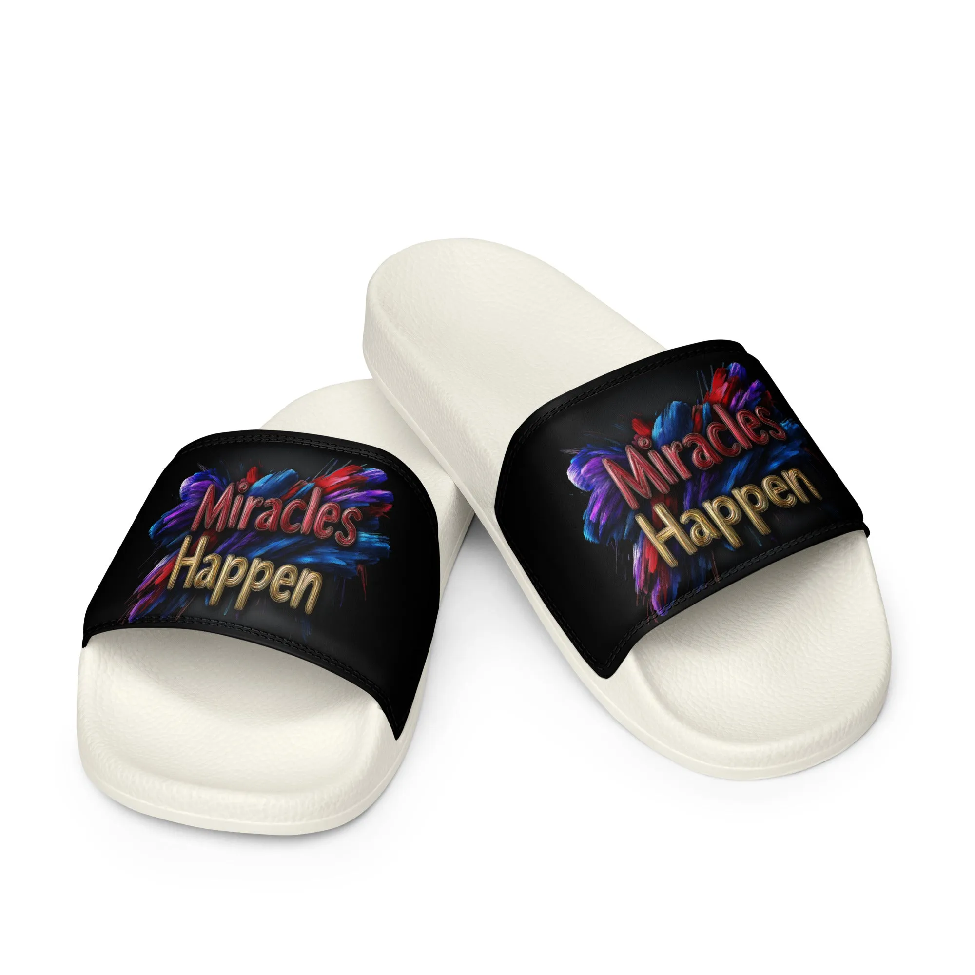 Miracles Happen: Bold Beginnings Women's slides