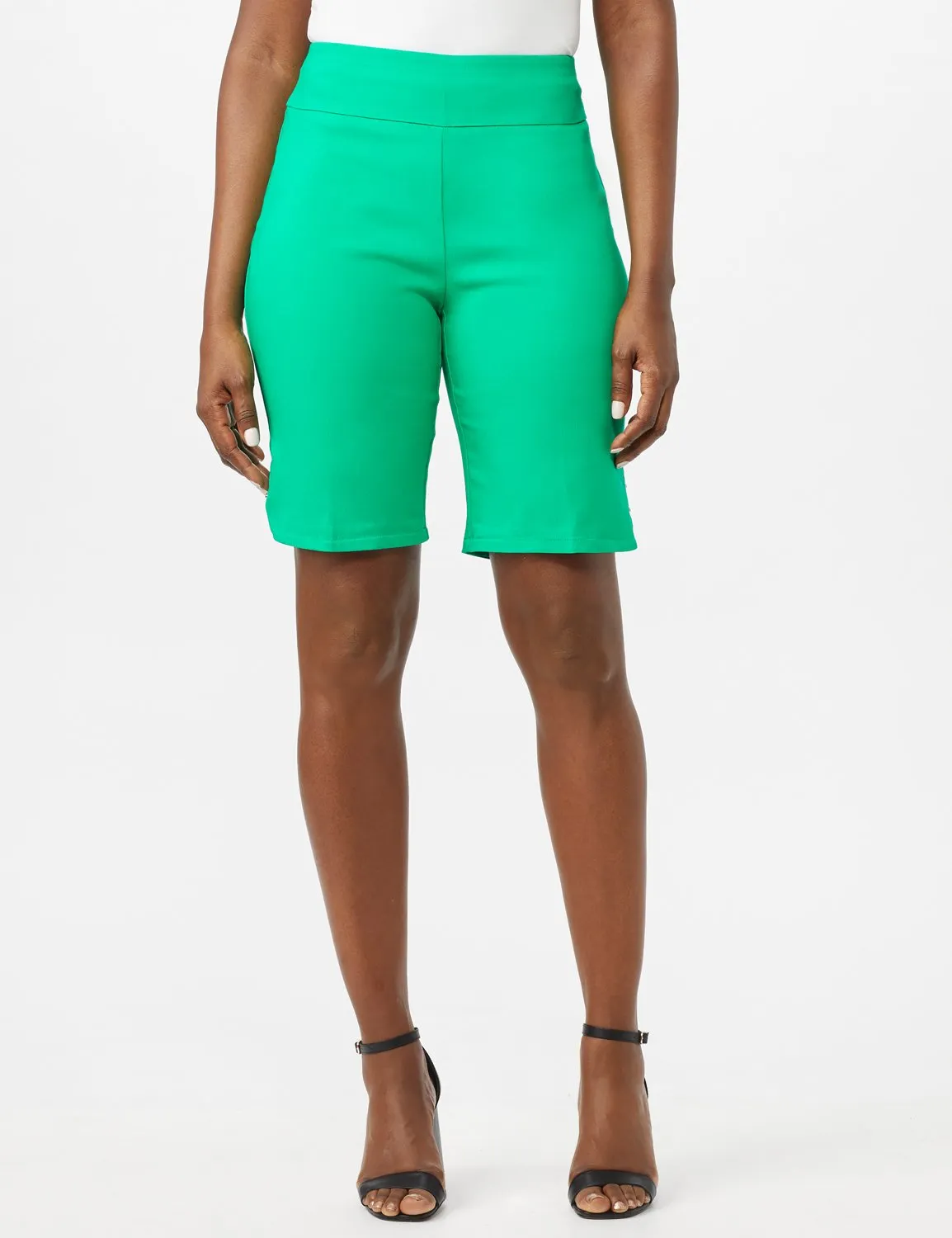 Pull on Shorts with Dome Rivet Trim