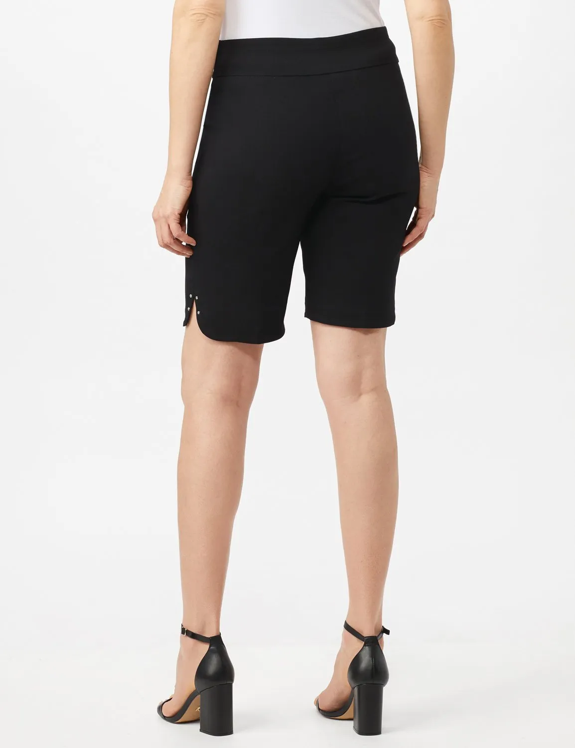 Pull on Shorts with Dome Rivet Trim