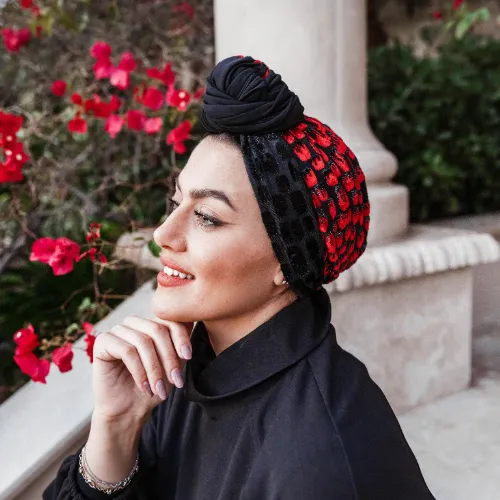 Red Sinaloan Snake Turban