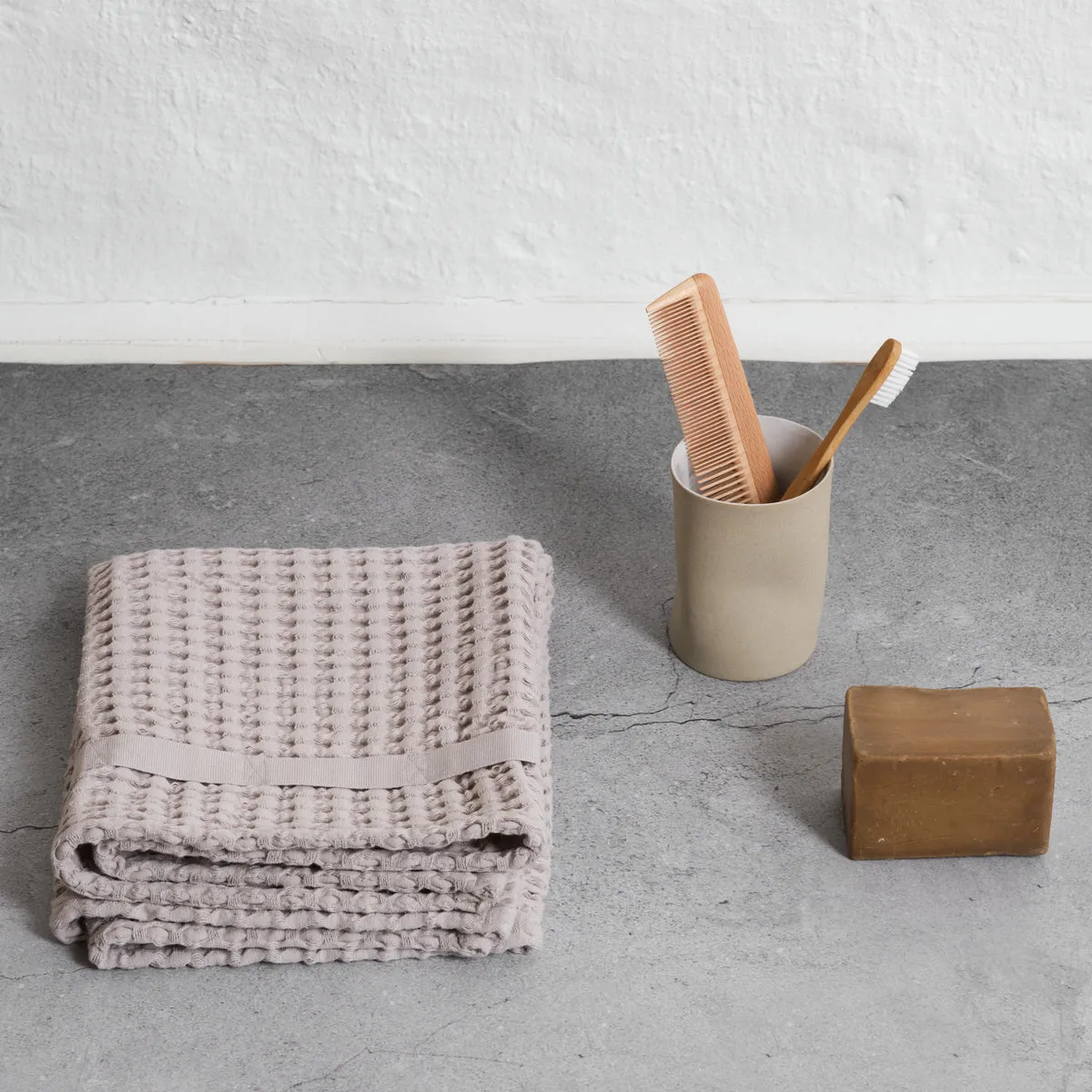 The Organic Company Big Waffle Gift Set Dusty Lavender