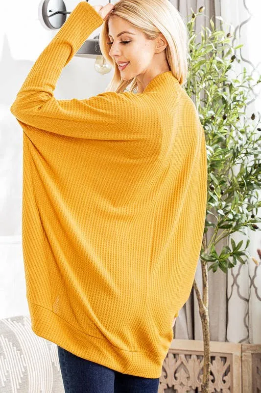 Waffle Cardigan