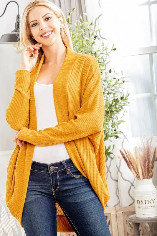 Waffle Cardigan