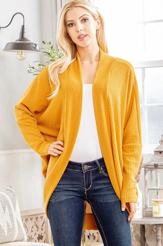 Waffle Cardigan